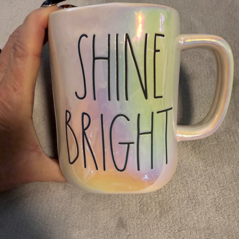 Rae Dunn SHINE BRIGHT‎ Iridescent Jumbo Mug
